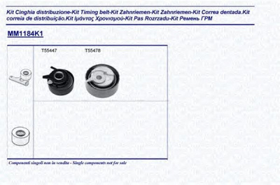 MAGNETI MARELLI 341311841101 -  Комплект ремня ГРМ
